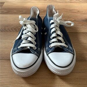 All Sport Navy Blue and White Shoes (7.5)